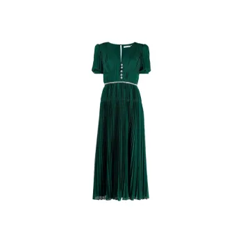 Self-portrait Short-Sleeved Dresses Women's Green