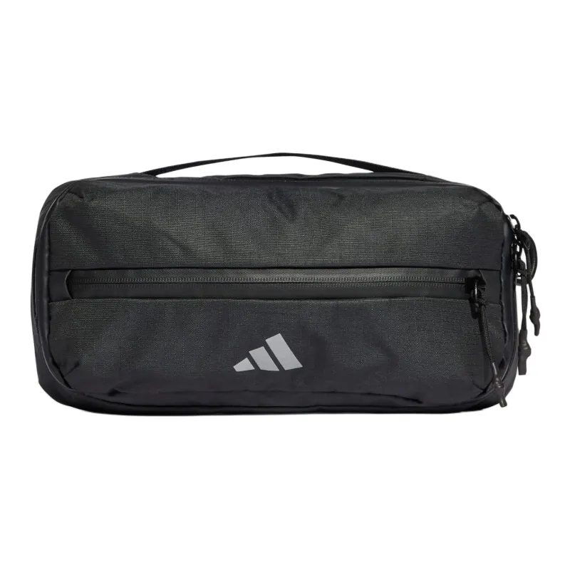 Adidas Polyester Shoulder Bag Regular Unisex Black & Metallic Silver-0