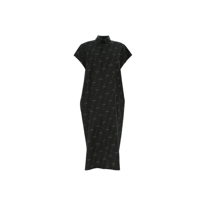 Balenciaga SS21 Short-Sleeved Dresses Women's Black-0