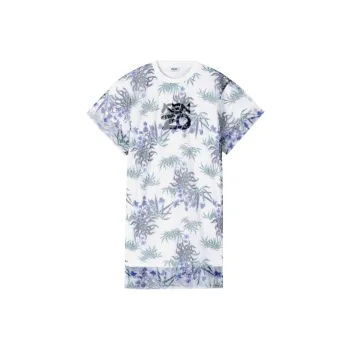 KENZO Letter Logo Short Sleeved Dresses Women's White