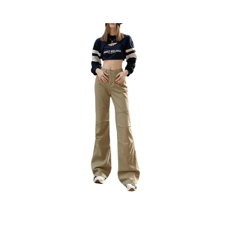 ZNZX Casual Pants Women's Khaki-1