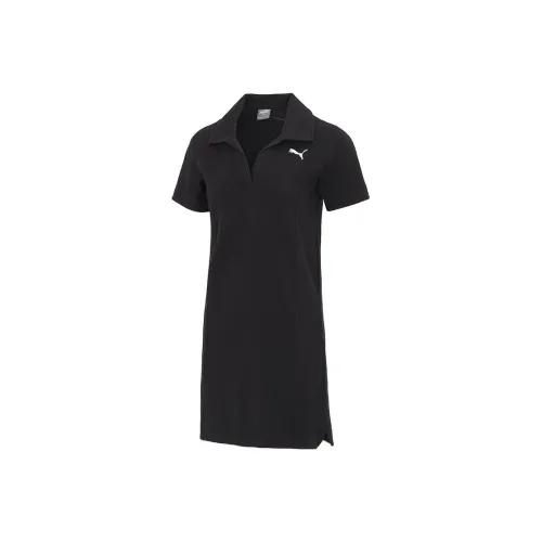 PUMA Short Sleeved Dresses Women's Black