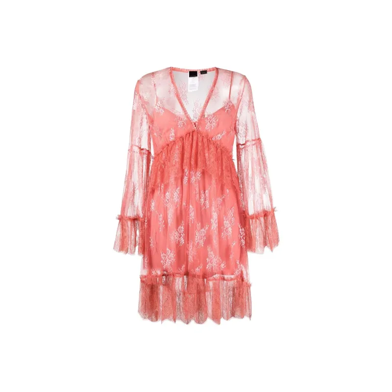 PINKO Long-Sleeved Dresses Women's Orange Pink-0