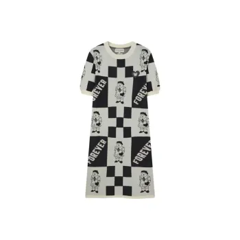 Teenie Weenie Short Sleeved Dress Women's Color Block