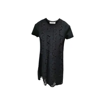 Valentino Short Sleeved Dress Women's Black