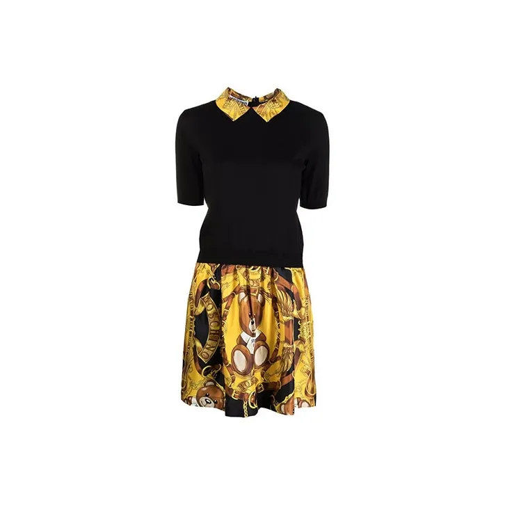 MOSCHINO Short-Sleeved Dresses Women's Black-0