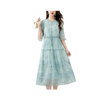 Yi Mengyuan Long Sleeved Dresses Women's
