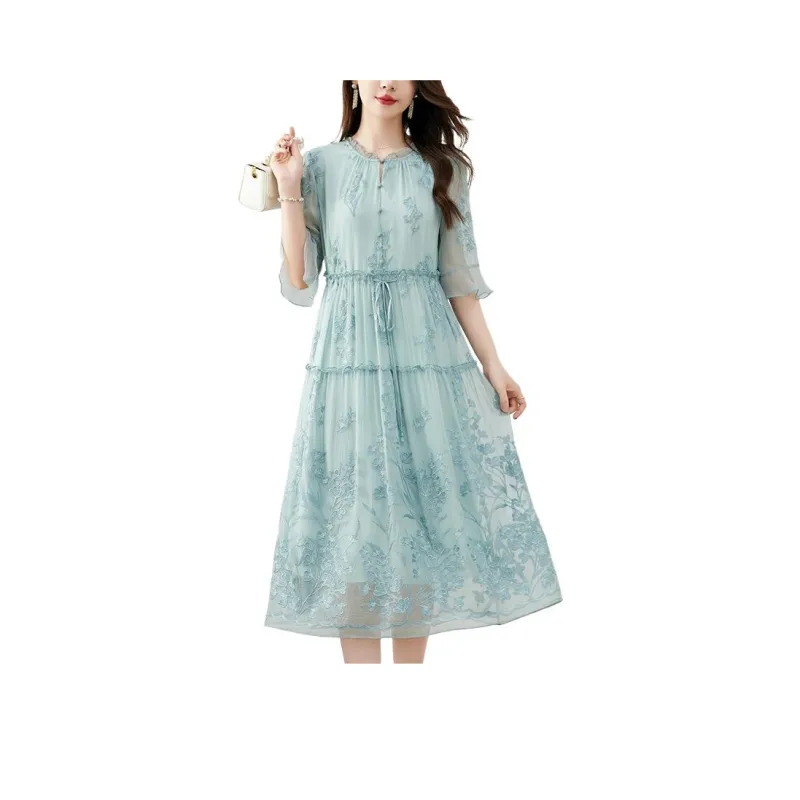 Yi Mengyuan Long Sleeved Dresses Women's-4