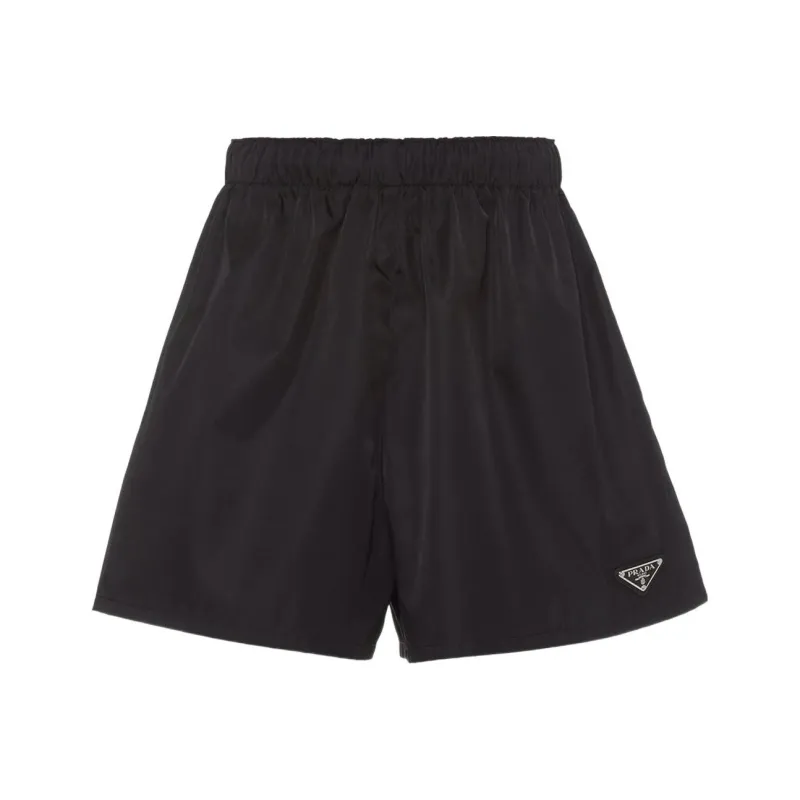 PRADA Re Nylon Triangle logo Shorts-0
