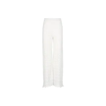 D.Exterior Casual Pants Women's White