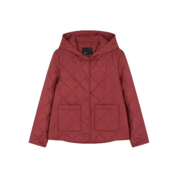 IHIMI Puffer Jacket Women's Vintage Red