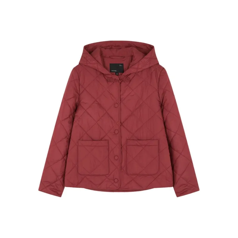 IHIMI Puffer Jacket Women's Vintage Red-0