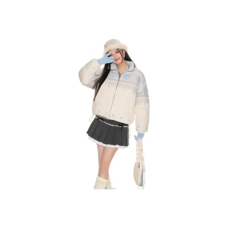 FPMZ Puffer Jacket Women's Blue Pink-0
