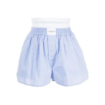 Alexander Wang Logo jacquard Silk Boxer Shorts