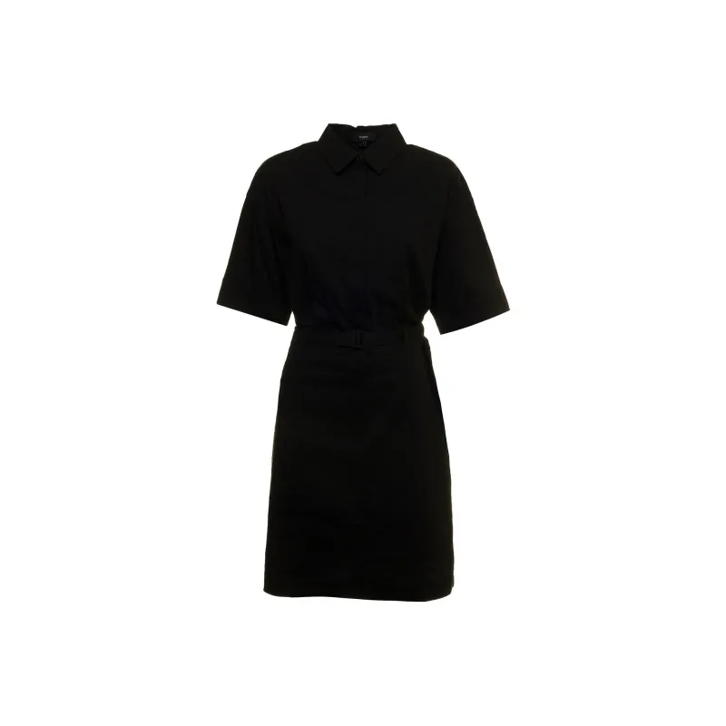 THEORY Short-Sleeved Dresses Women's Black-0
