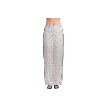 Blood Glitter Casual Pants Women's Black White