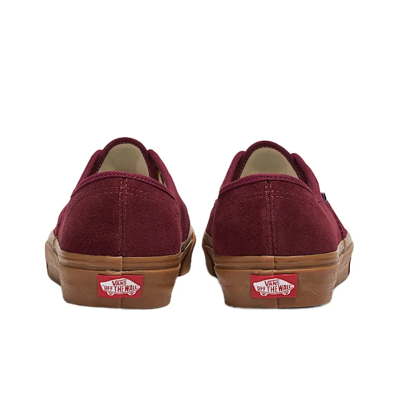 Vans Authentic Low Top Skateboard Shoes Unisex Burgundy-3