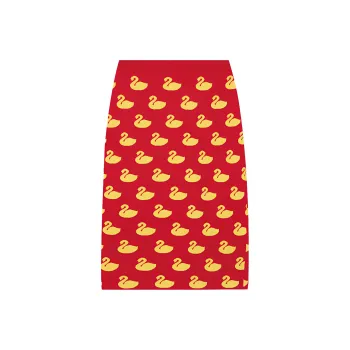 GCDS Knit Long Skirts Women's Red