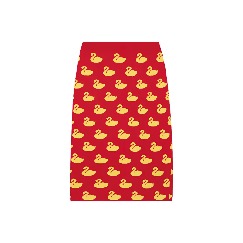GCDS Knit Long Skirts Women's Red-0