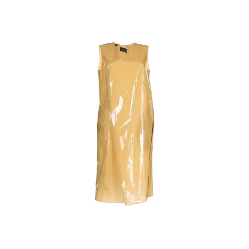 RAF SIMONS Sleeveless Dresses Women's Yellow