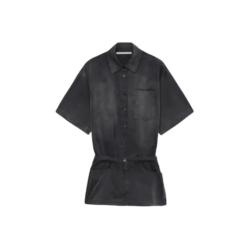 Alexander Wang SS24 Short-Sleeved Dresses Women's Black
