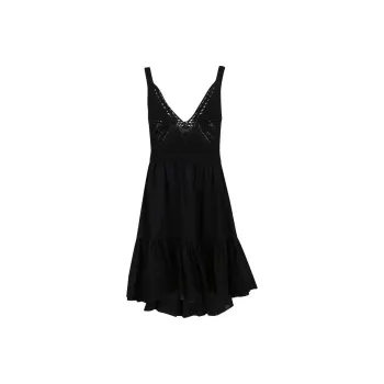 PINKO SS23 Sleeveless Dress Women's Black