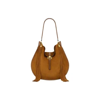 ISABEL MARANT Calf Suede Crescent Bag Shoulder Bag Women's Brown