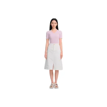 Blood Glitter Denim Long Skirts Women's