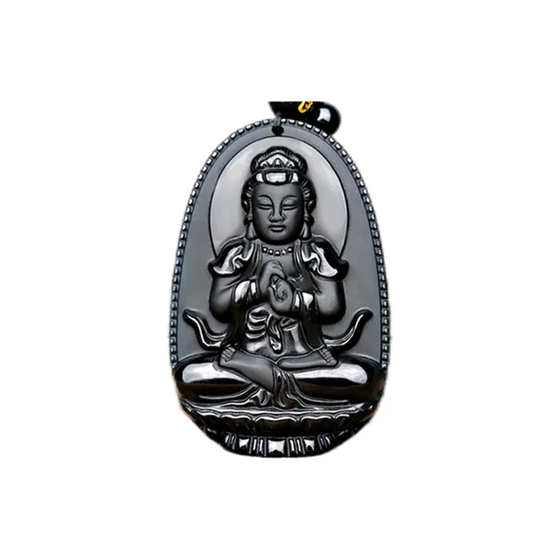 Liu Jinfu Obsidian Necklaces Unisex-9