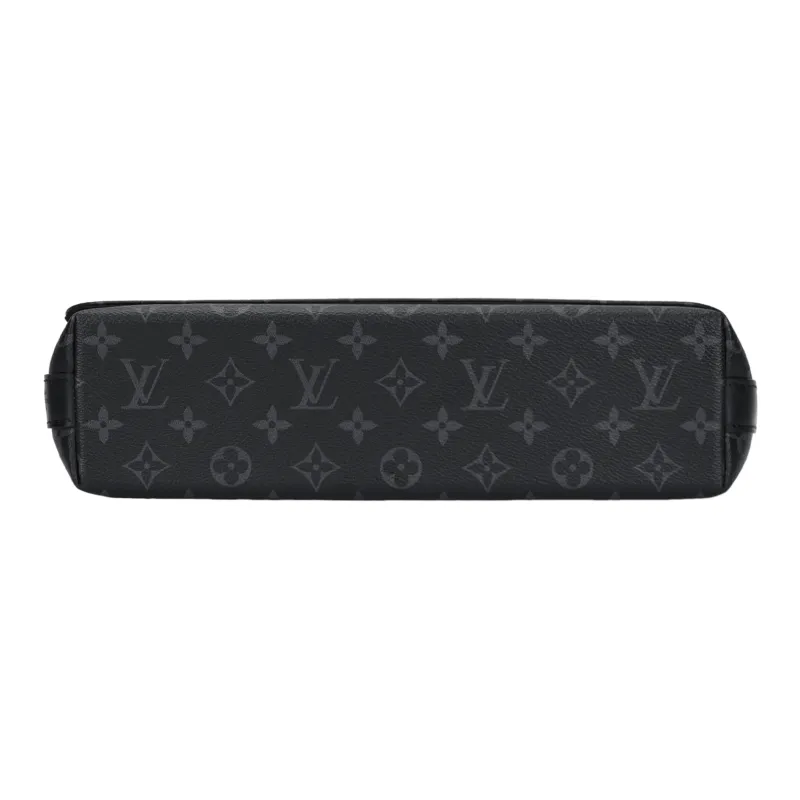 LOUIS VUITTON Canvas Messenger Bag, Shoulder Bag, Crossbody Bag Medium Size Men's Black-3