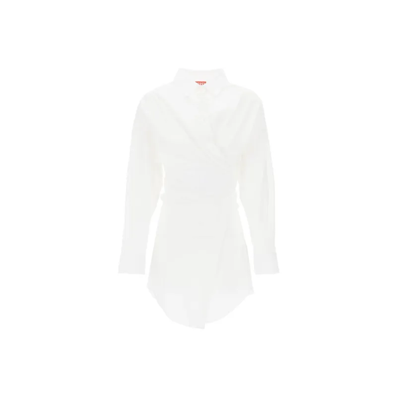 DIESEL Long Sleeved Dress Women's White-0
