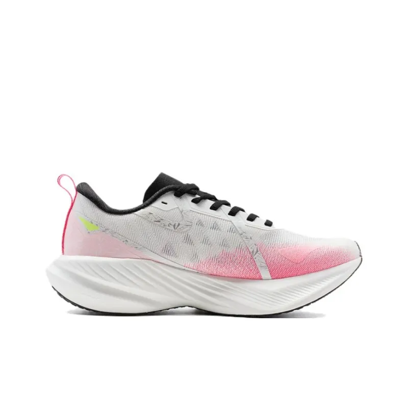 PEAK State Pole Abrasion Resistant Slip Resistant Low Top Casual Training Sprint Running Shoes Women's White Pink-1