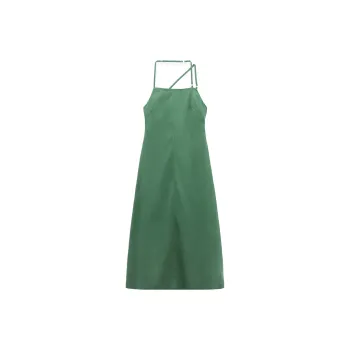 ZARA Slip Dresses Women's Green
