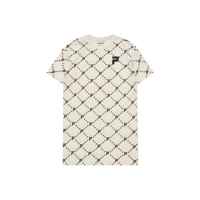 FILA Short-Sleeved Dresses Women's Imitation Antique White-0