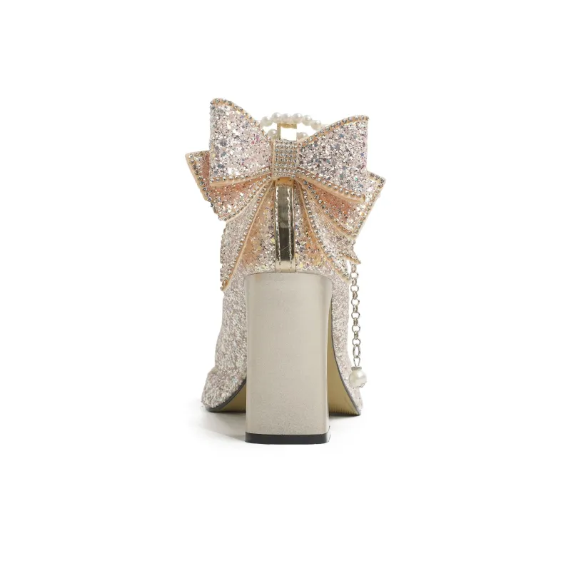 Dawei's House Chunky Heel High Heels Women's Gift Box Set-22