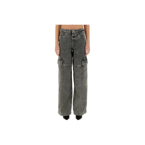 MICHAEL KORS Logo Embroidered Wide Leg Cargo Jeans
