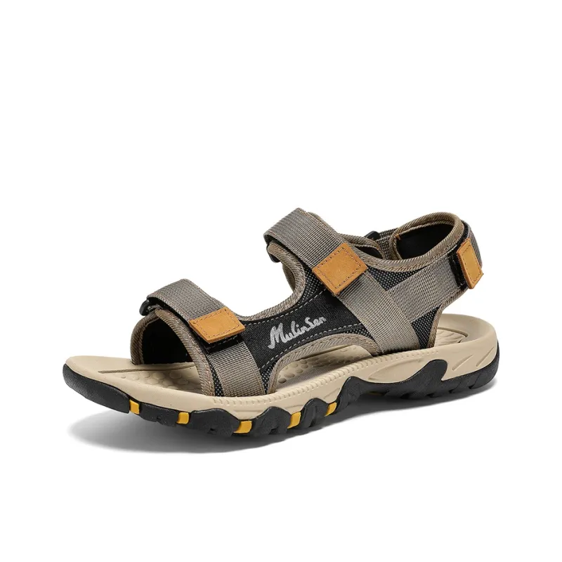 Mulinsen Beach Sandals Men Brown/Black-1