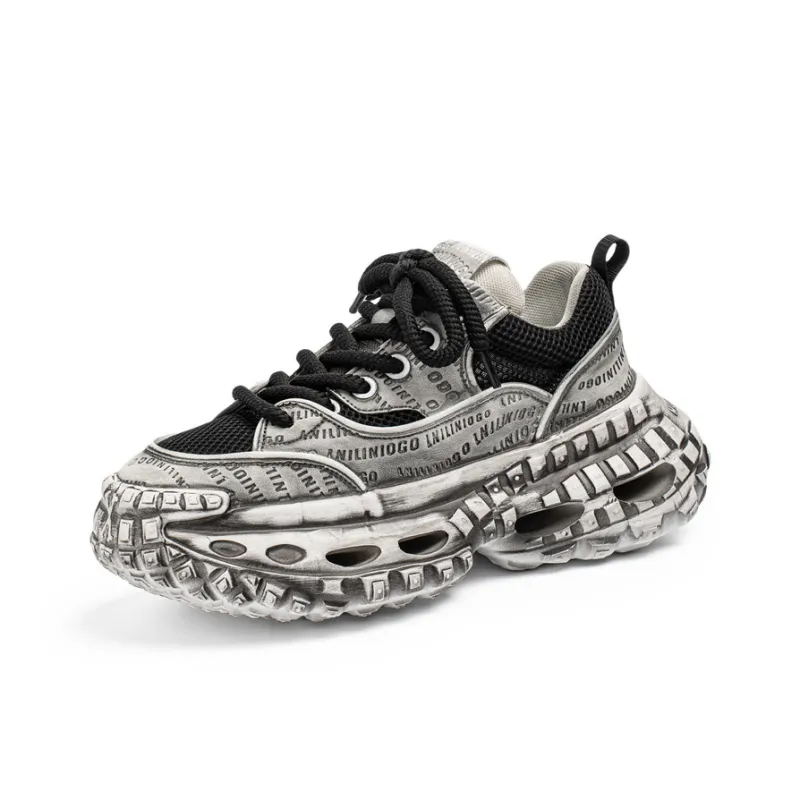 AD Height Increasing Abrasion Resistant Low Top Chunky Sneakers Men's-6