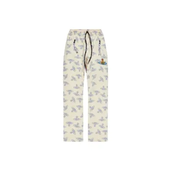 Vivienne Westwood All Over Logo Patterned Drawstring Pants