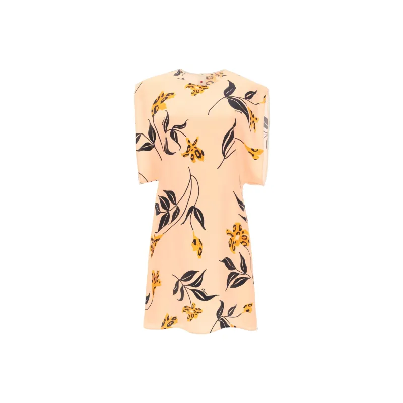 MARNI Short-Sleeved Dresses Women's Yellow-0