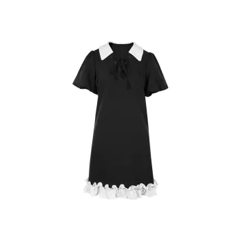 3COLOUR Sancai/3COLOUR Ibudu Series Short-Sleeved Dresses Women's Black