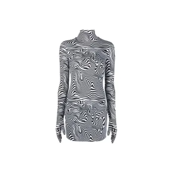 Vetements Long-Sleeved Dresses Women's Black/White