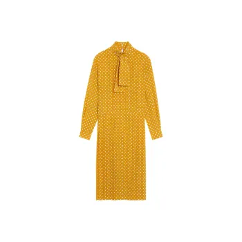 CELINE Long Sleeved Dresses Women's Yellow
