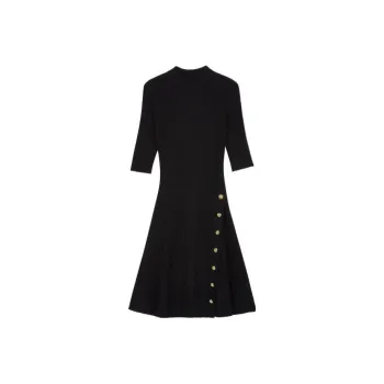 Maje Short-Sleeved Dresses Women's Black