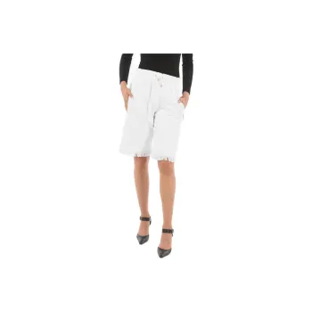 Marine Serre Casual Shorts Women's White