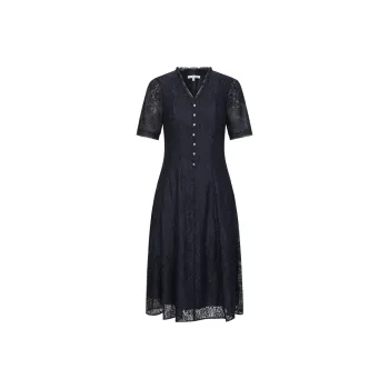 JZ. ANNAKRO Short Sleeved Dress Women's Dark Blue