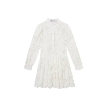 Self portrait Long Sleeved Dresses Women's Pure White