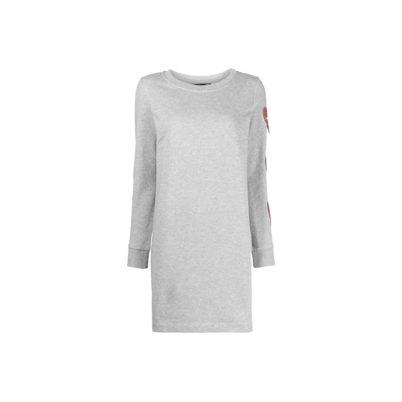LOVE MOSCHINO Long Sleeved Dresses Women's Gray-0