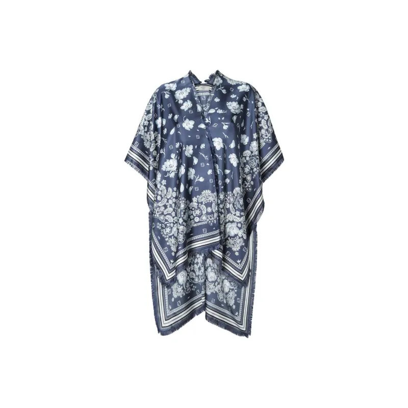 FENDI Cloaks Women's Blue-0