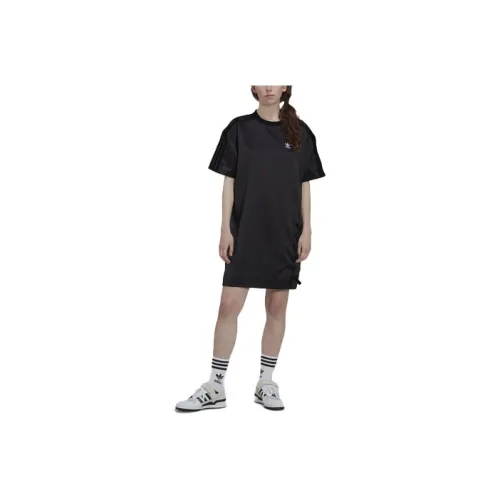 Adidas Originals Short Sleeved Dresses Women's Black
